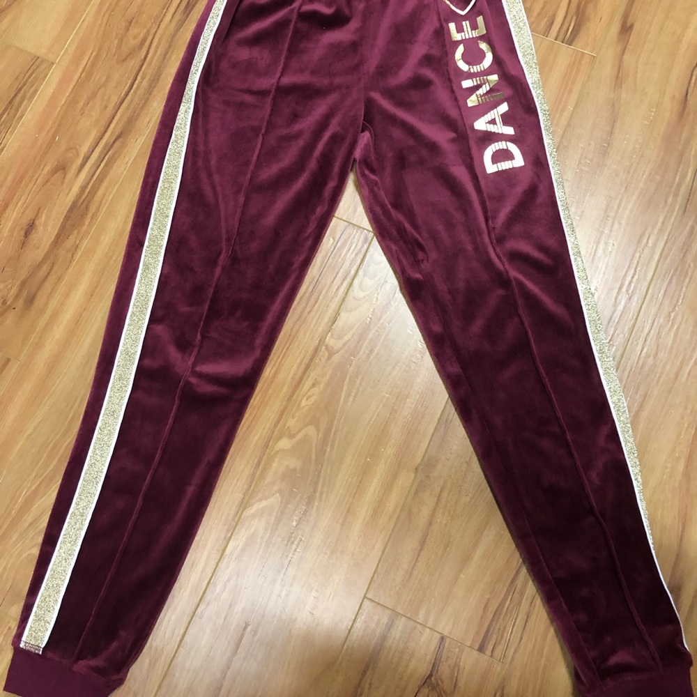 Justice size 14/16 velour pants